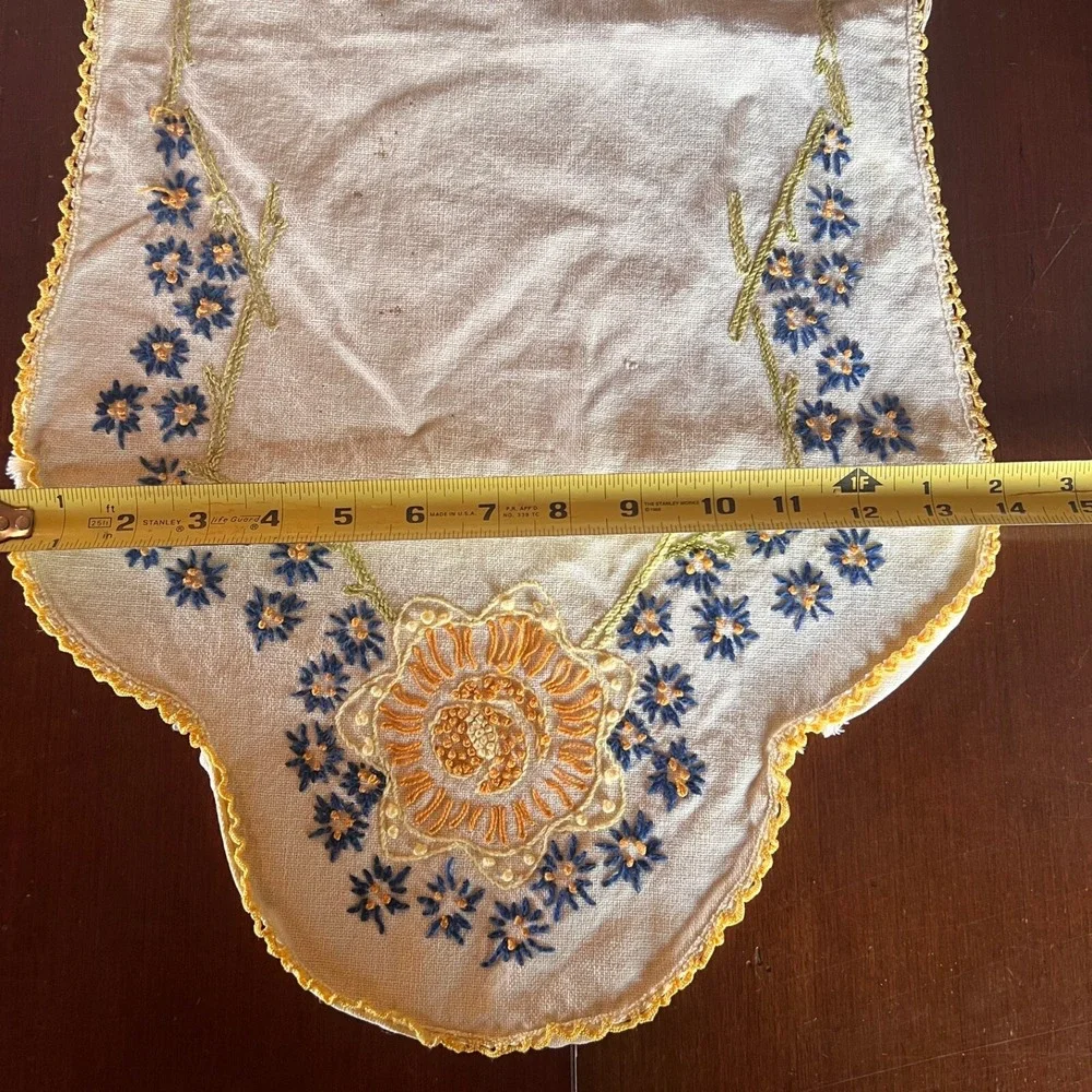 2 Vintage Embroidered 30